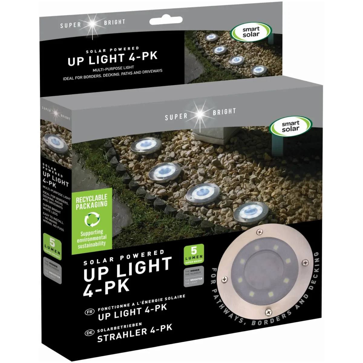 Smart Garden Solar Up Light pk4 - Image 1