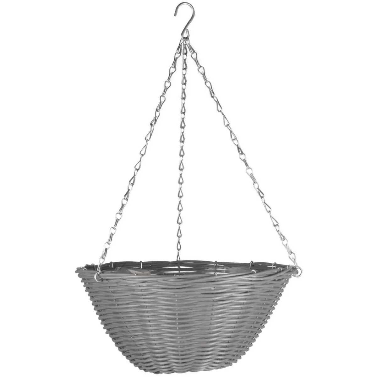 Hanging Basket Rattan Effect 14" - Image 1