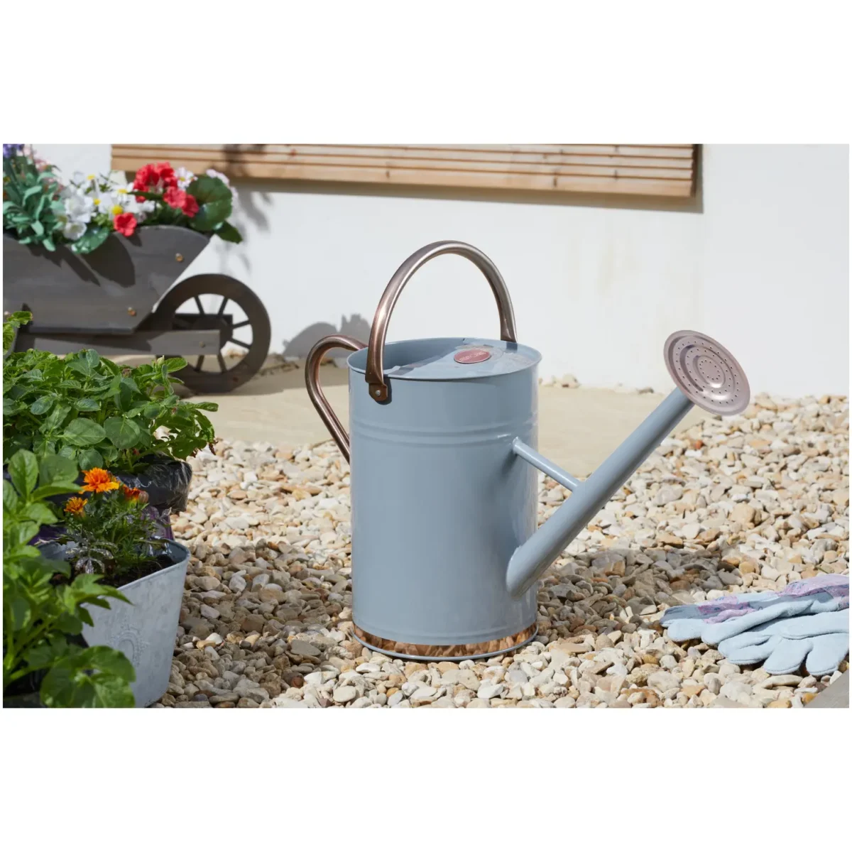 Galv Watering Can 9ltr Slate - Image 1