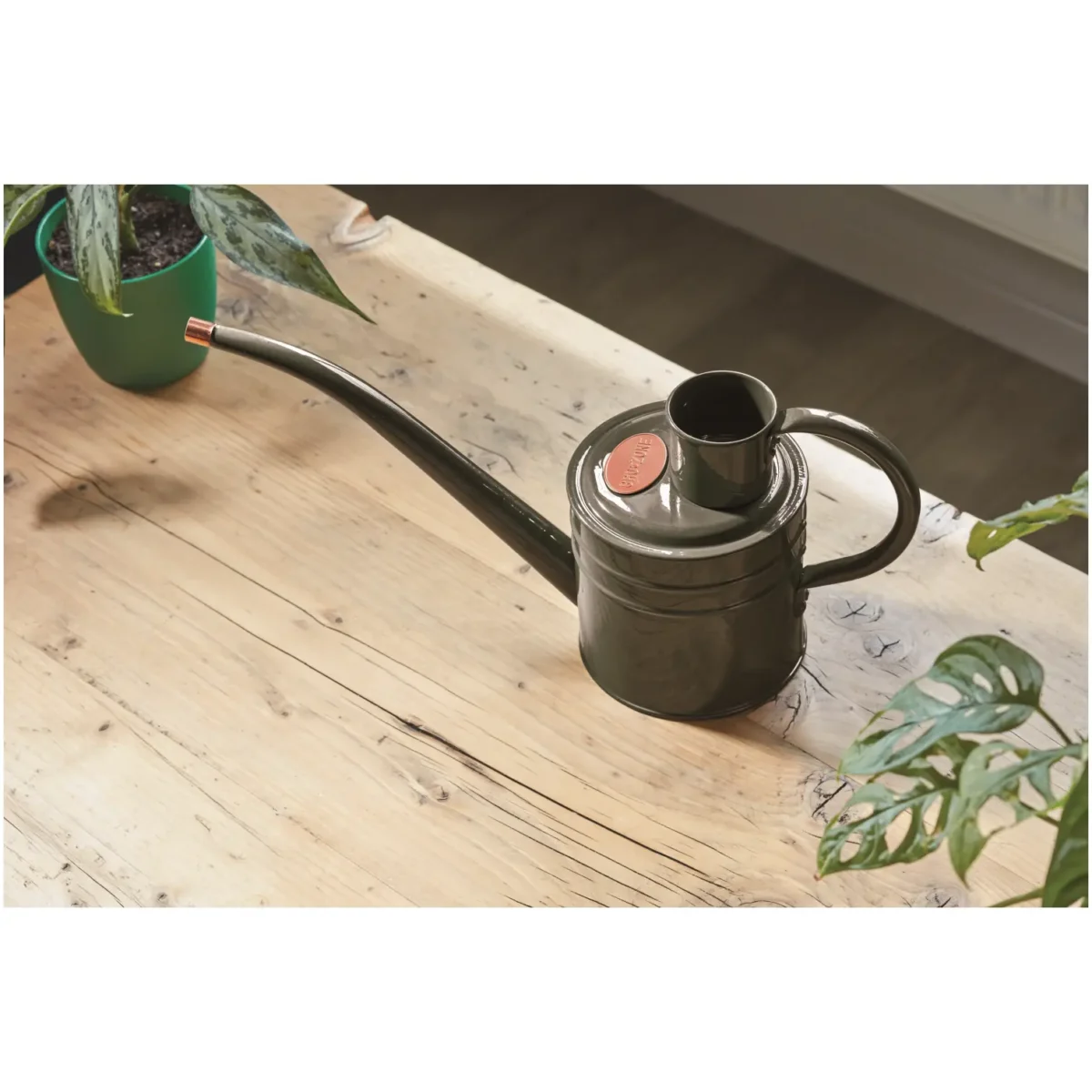 Metal Watering Can 1ltr Slate - Image 2