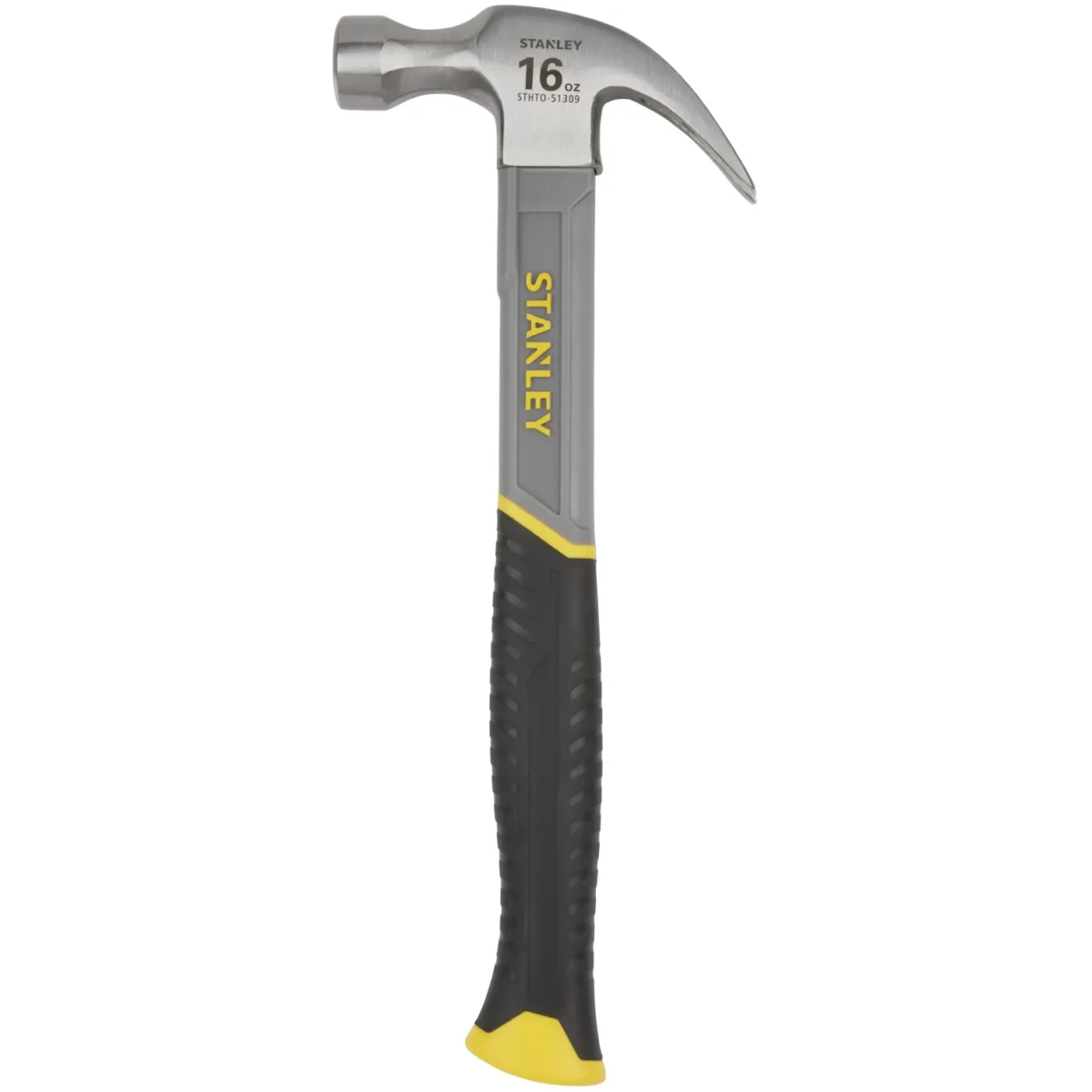 Stanley Fibreglass Claw Hammer 16oz - Image 1
