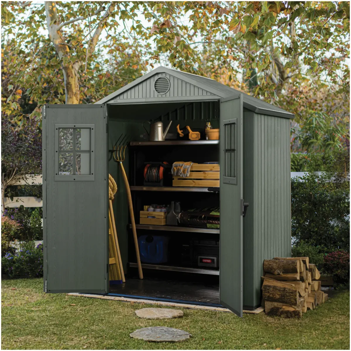 Keter Henley Plastic Shed 6x4ft - Image 2