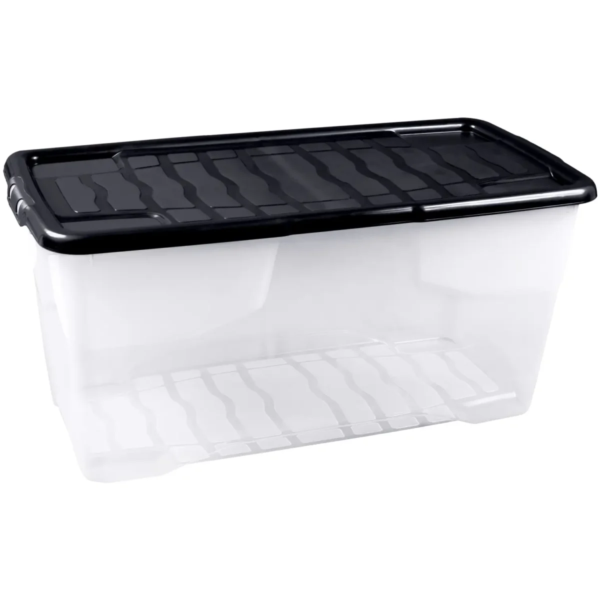 Strata Clear Box with Black Lid 24Ltr - Image 1