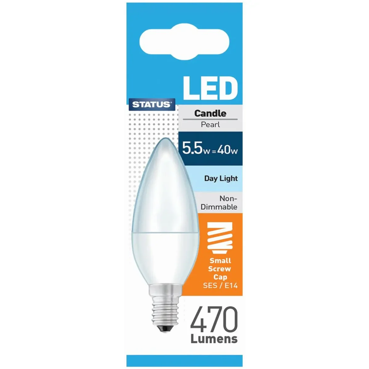 Candle LED SES Day Light Bulb 5w=40w - Image 1