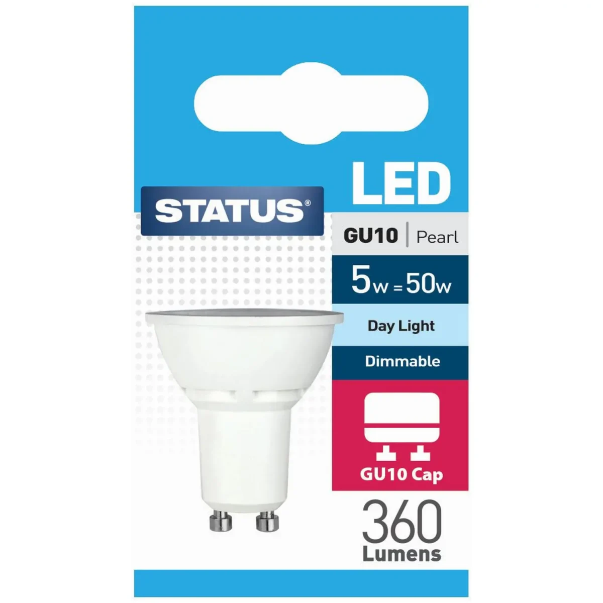 Status 5/50w GU10 Dimmable DAYLIGHT - Image 1
