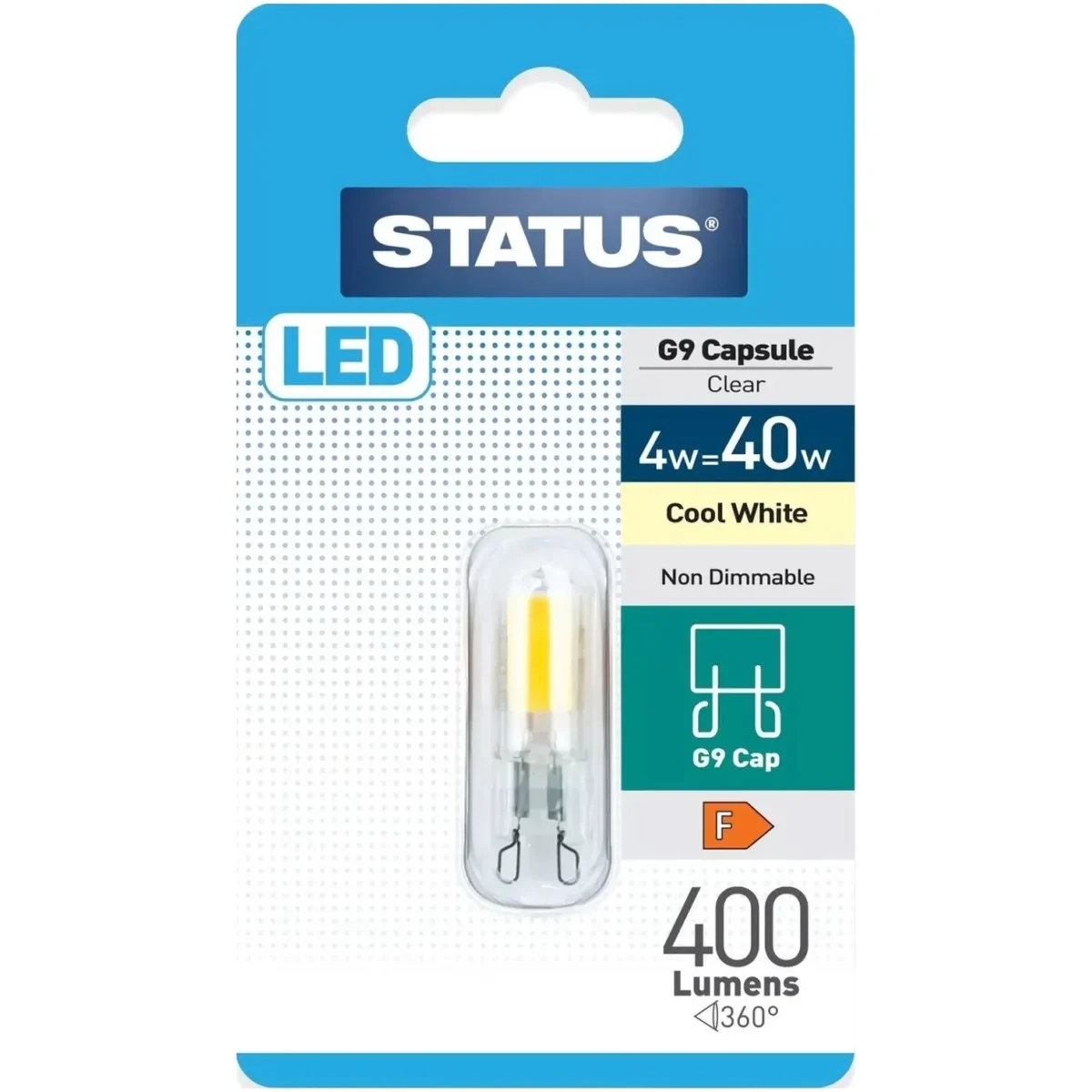 Status 4/40w LED G9 W/Wh pk1 - Image 1
