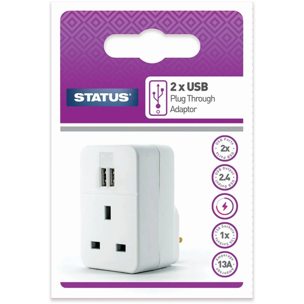 Status USB Plug Through Adaptor - Image 1