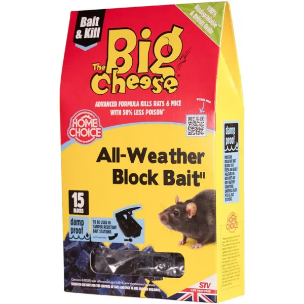 Big Cheese Mouse & Rat Killer Blocks 15 Big Cheese Mouse & Rat Killer Blocks 15