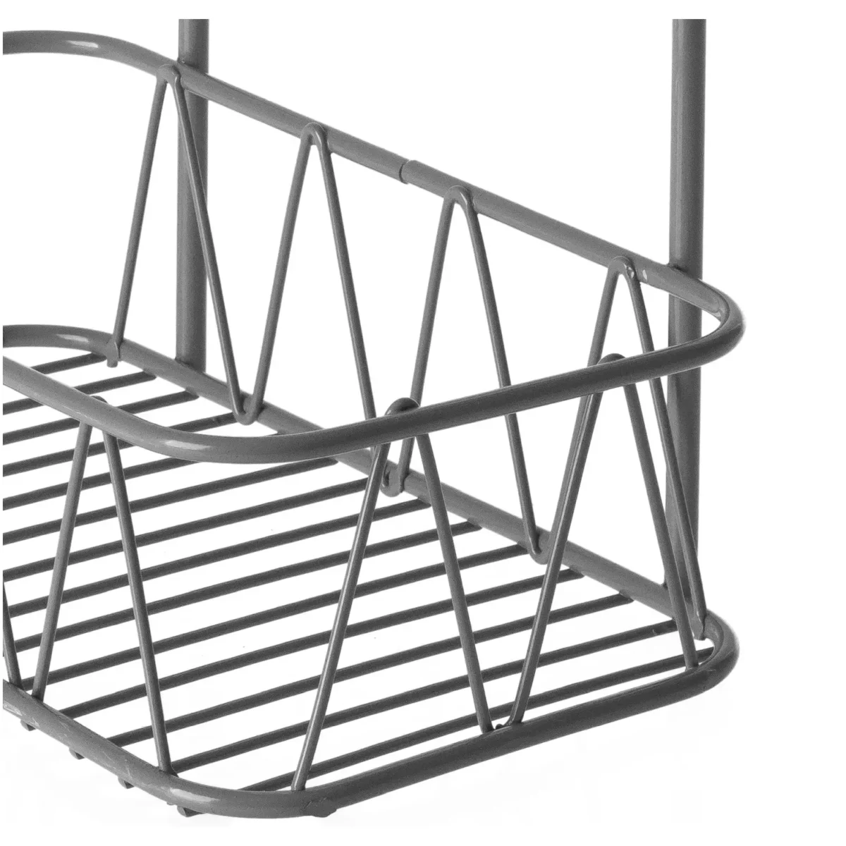 Blue Canyon Over Shower Screen Caddy 2 Tier Grey - Image 2