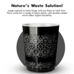 Blue Canyon Flora Waste Bin Black - Image 4