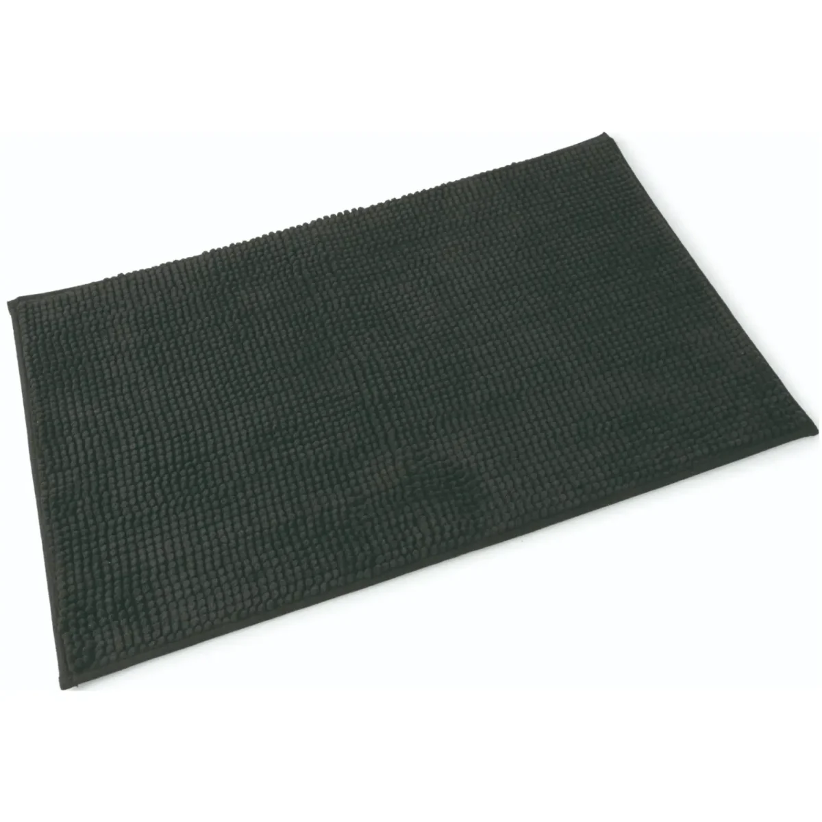 Blue Canyon Chloe Microfibre Bath Mat Black 50 x 80cm - Image 1