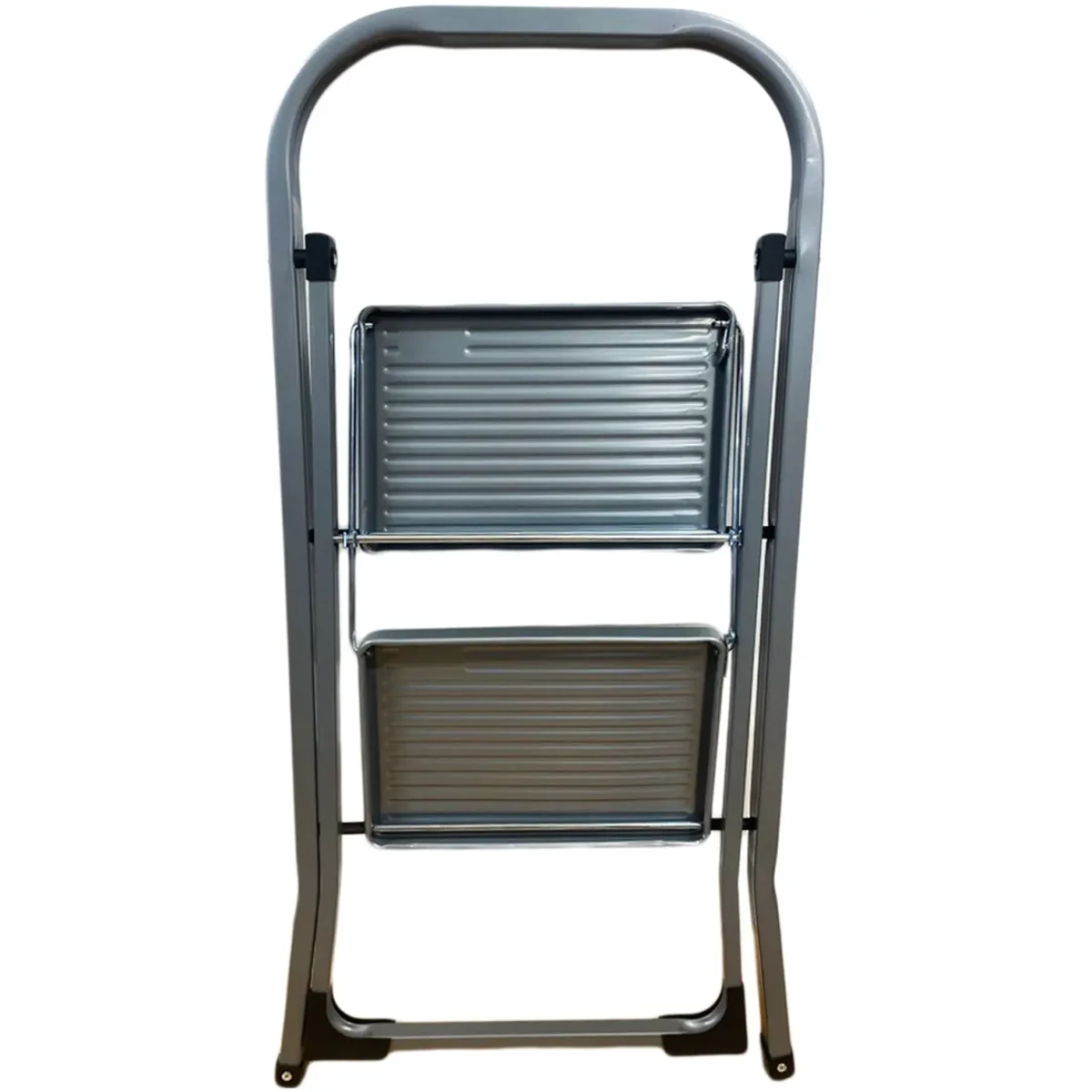 Fortress 2 Tread Step Stool Silver - Image 2
