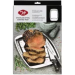 Tala Stainless Steel Carving Tray 35.5 x 25cm