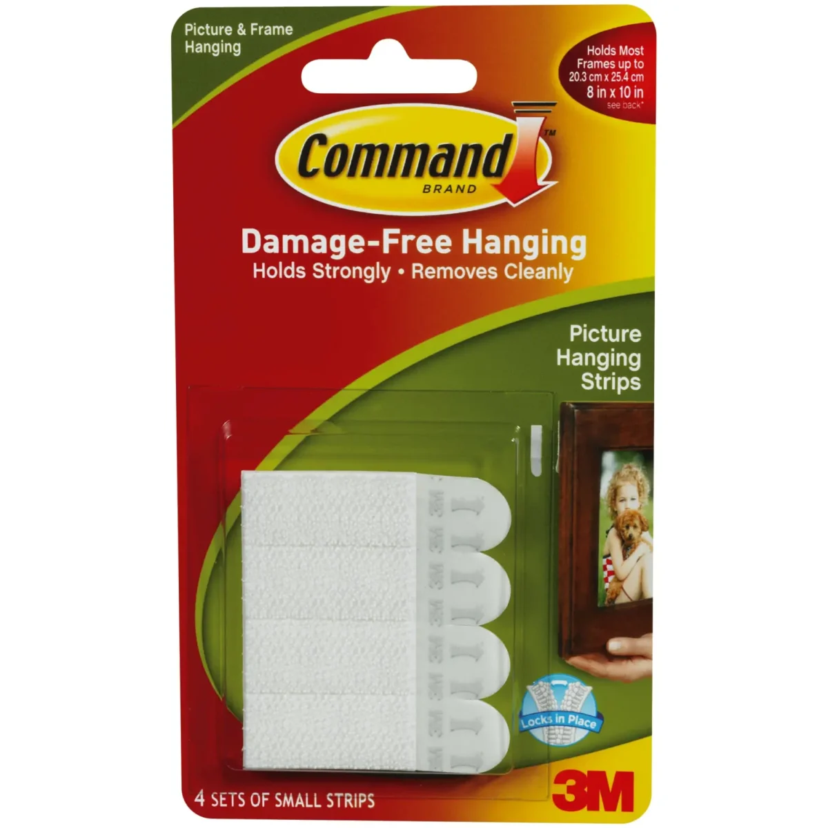 Command 4 Sets of Small Picture Hanging Strips - Image 1