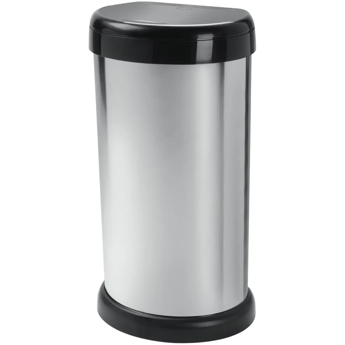 Moda 42Ltr Touch Bin Silver - Image 1