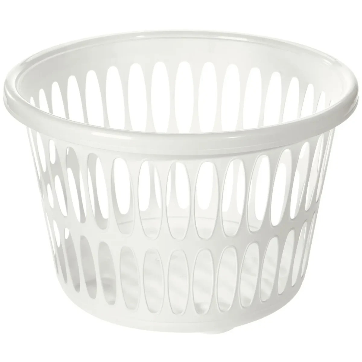 Tontarelli Round Laundry Basket White - Image 1