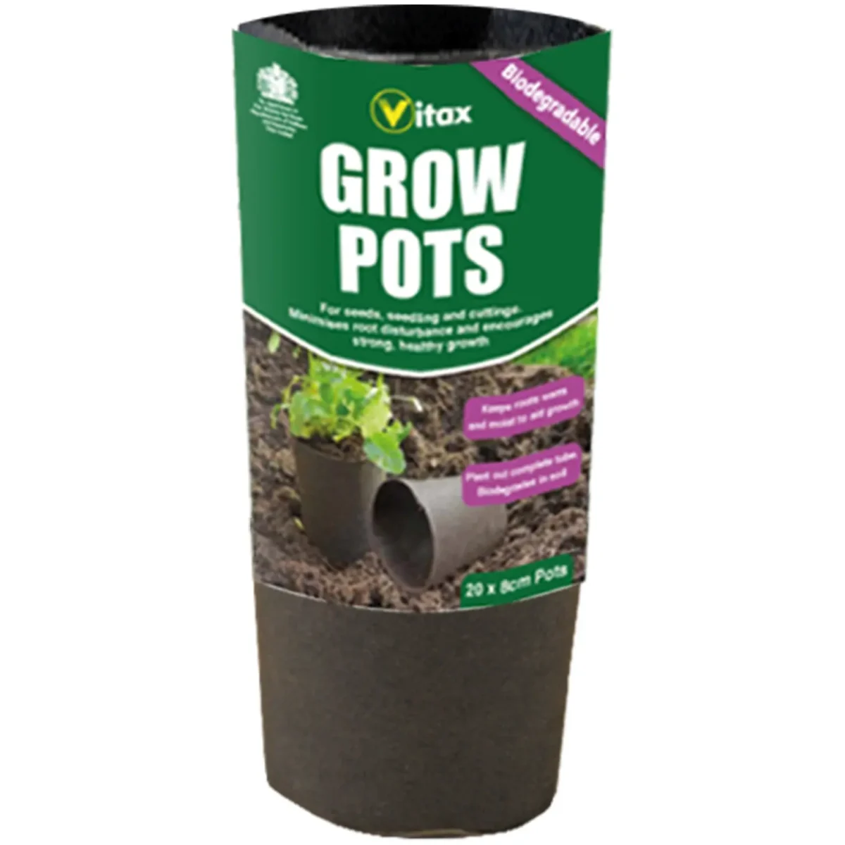 Vitax Grow Pots 8cm pk16 - Image 1