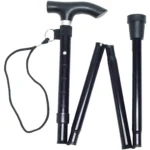 Life Walking Stick Black Folding