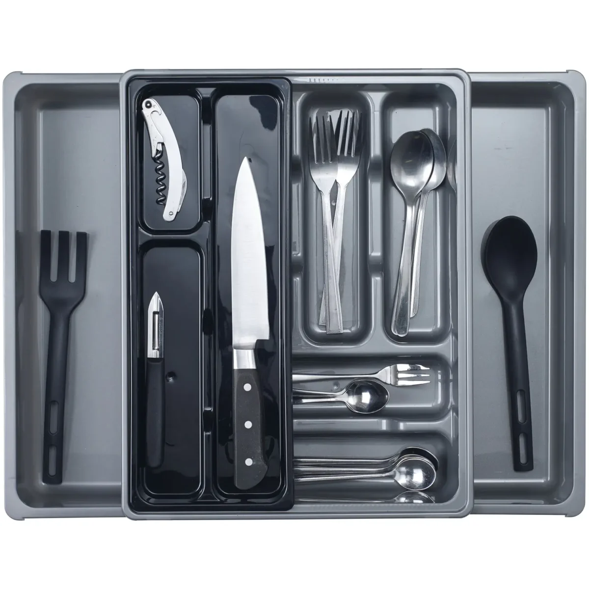 Whitefurze Silver Adjustable Drawer Organiser - Image 2