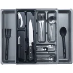Whitefurze Silver Adjustable Drawer Organiser - Image 2