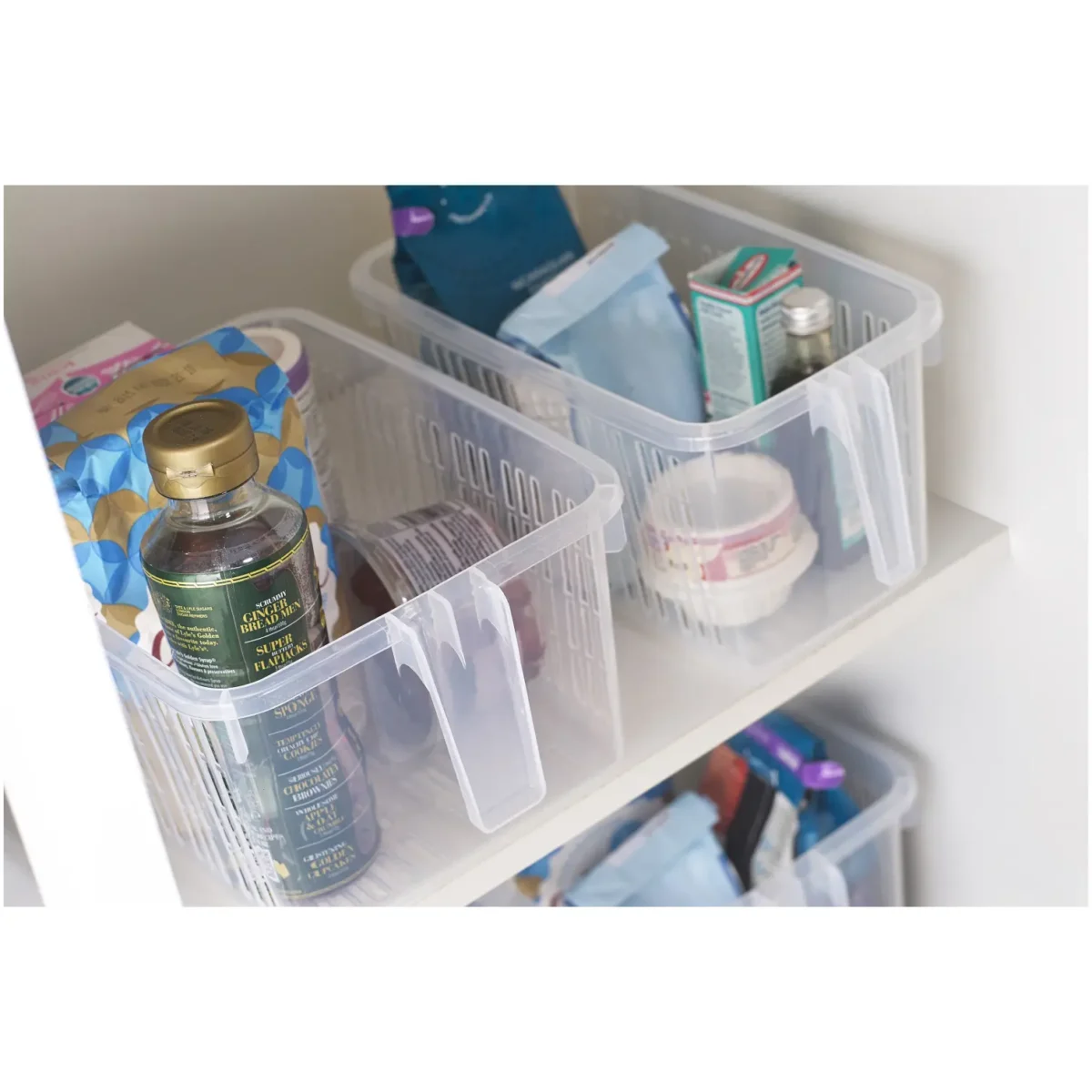 Whitefurze 28cm Clear Caddy Basket - Image 2