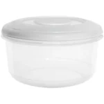 Whitefurze Round Food Storage Box 0.5Ltr 13x7cm