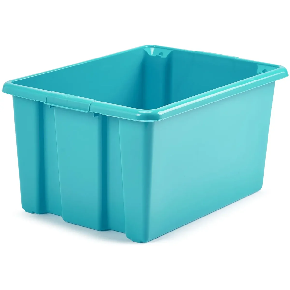 Whitefurze 32Ltr Stacking Box Aqua - Image 1
