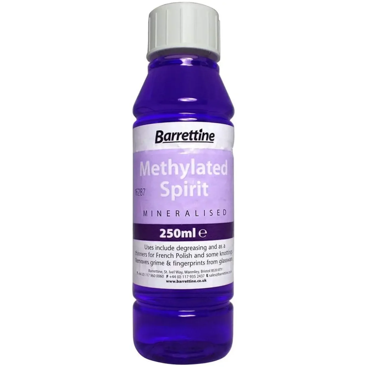 Barrettine Methylated Spirits 250ml - Image 1