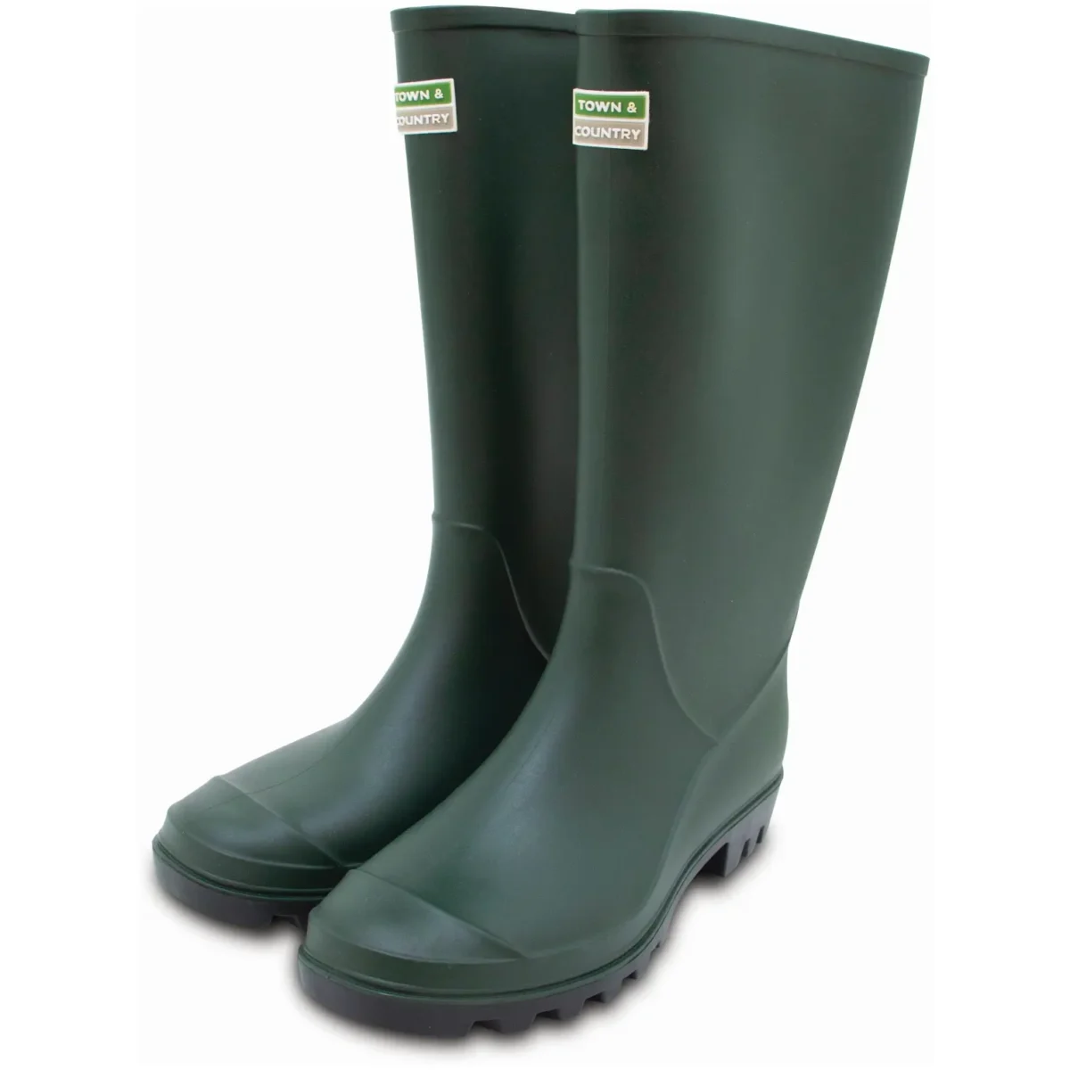 Town & County Traditional Full Length Wellington Green Size 7 - Image 1