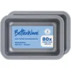 Betterware Rectangular Deep Dishes 16.5cm for Air Fryer 2 Pack
