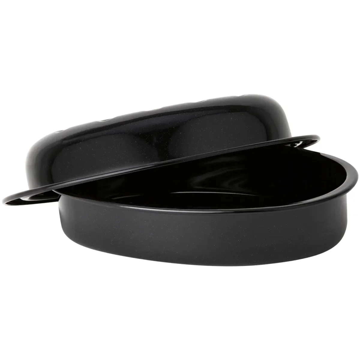 Wham Enamel Oval Covered Roaster Black 33.3cm x 24cm x 12cm - Image 3