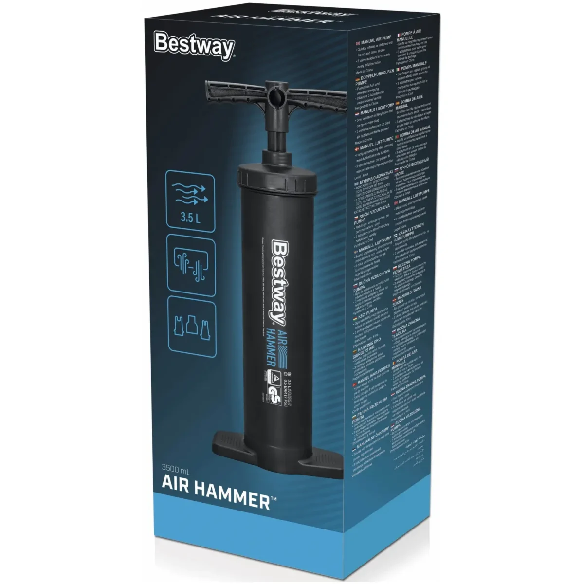 Bestway Air Hammer Double Action 3.5 Litre Pump - Image 8