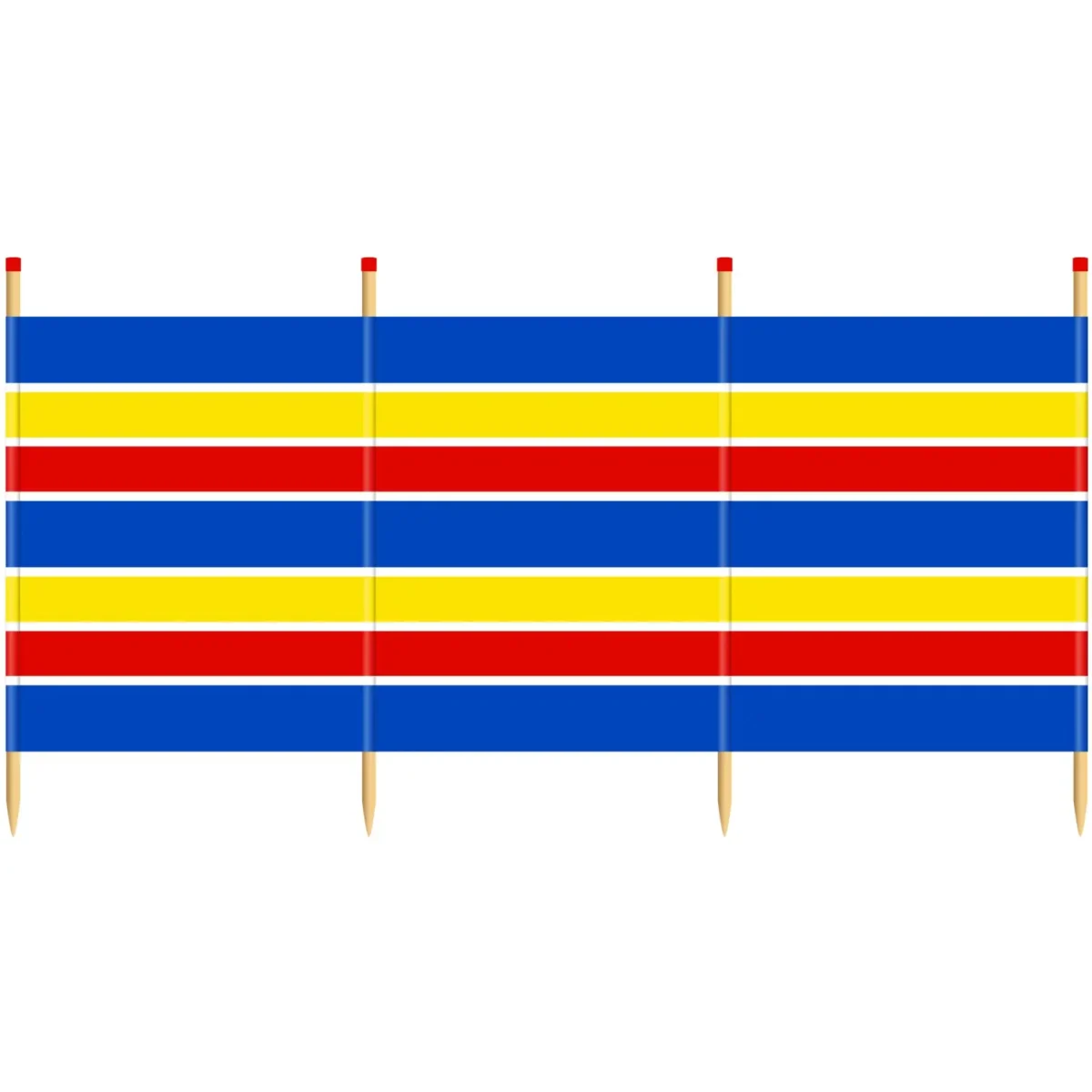 4 Pole Traditional Windbreak - Image 1
