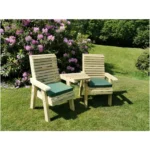 Ergonomic Scandinavian Redwood Companion Bench - Image 4