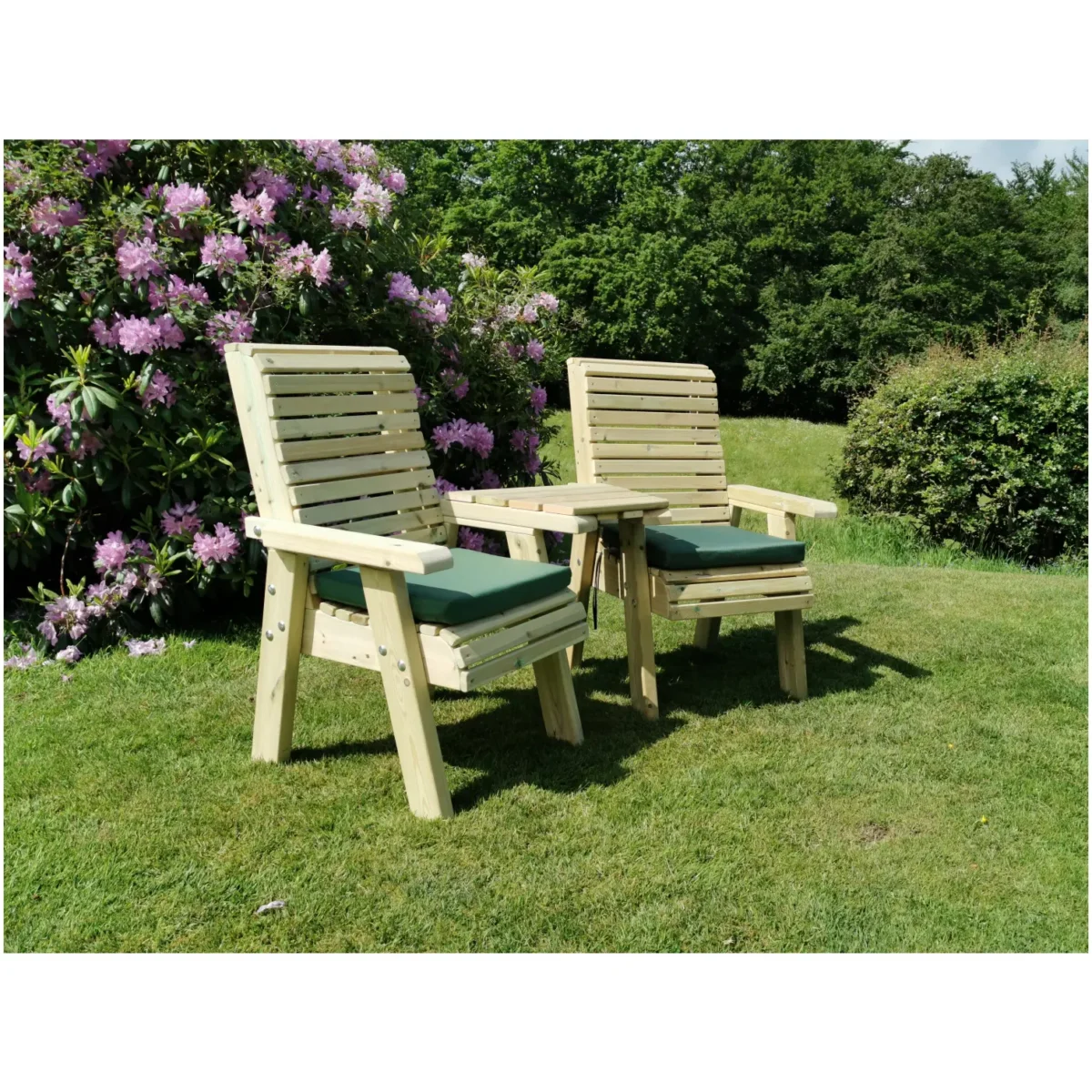 Ergonomic Scandinavian Redwood Companion Bench - Image 5