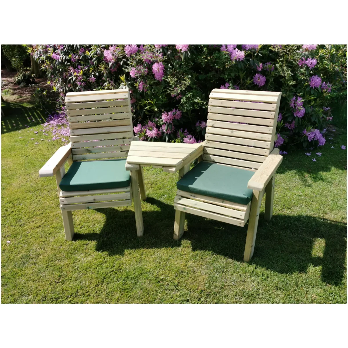 Ergonomic Scandinavian Redwood Companion Bench - Image 7