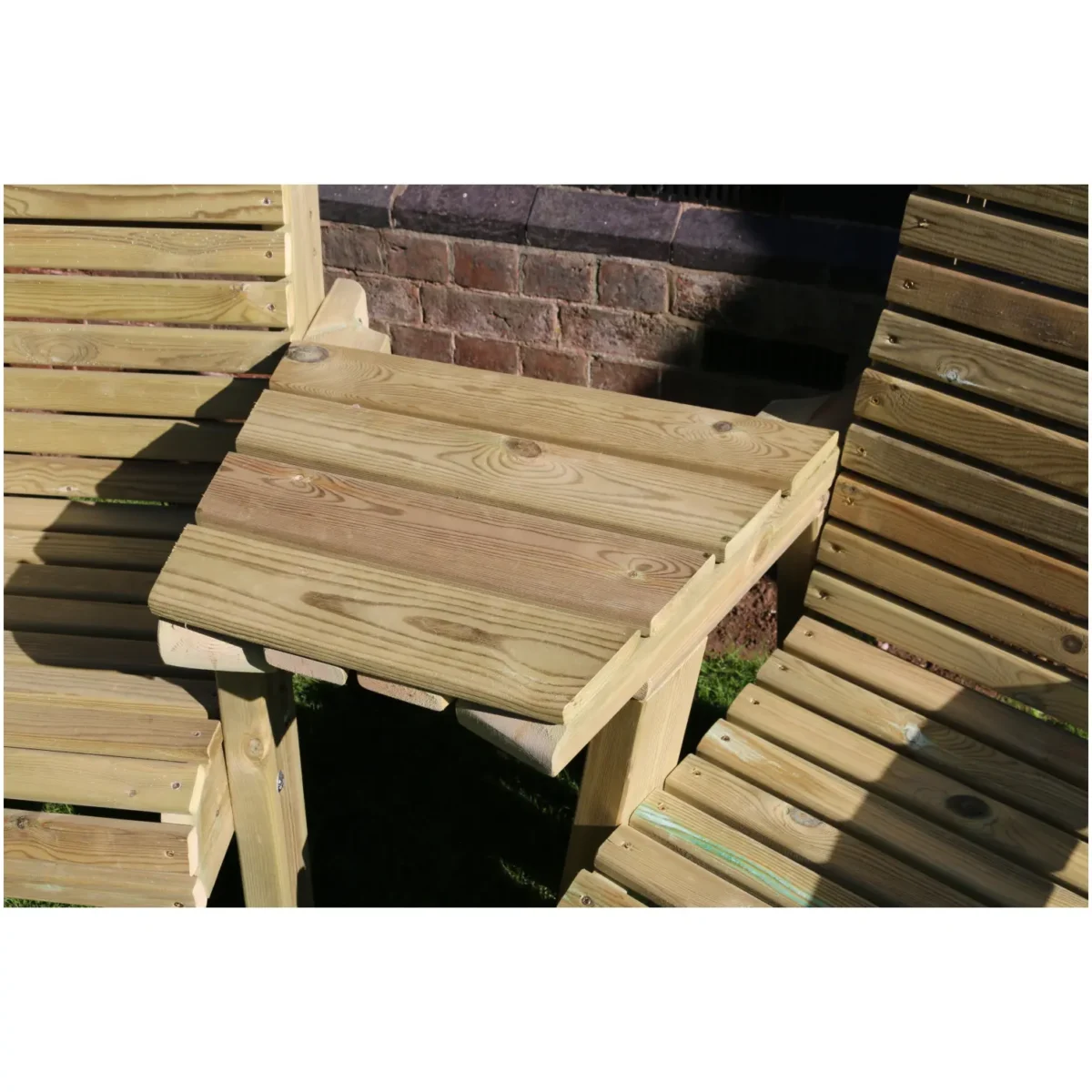 Ergonomic Scandinavian Redwood Companion Bench - Image 8