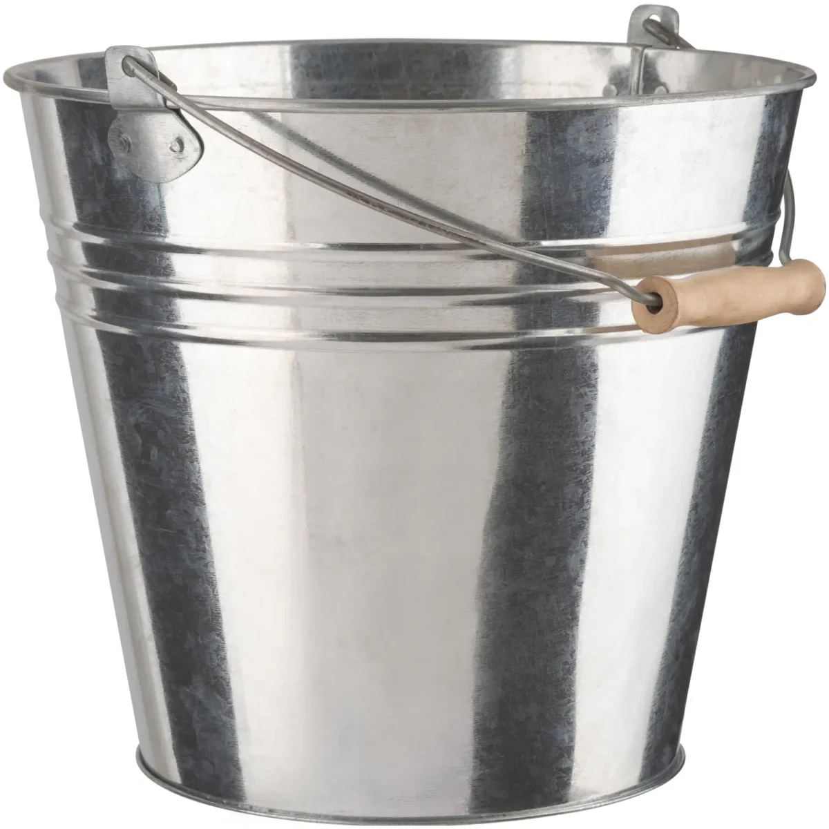 Dlux Galvanised Metal Bucket 12 Litre Capacity - Image 1